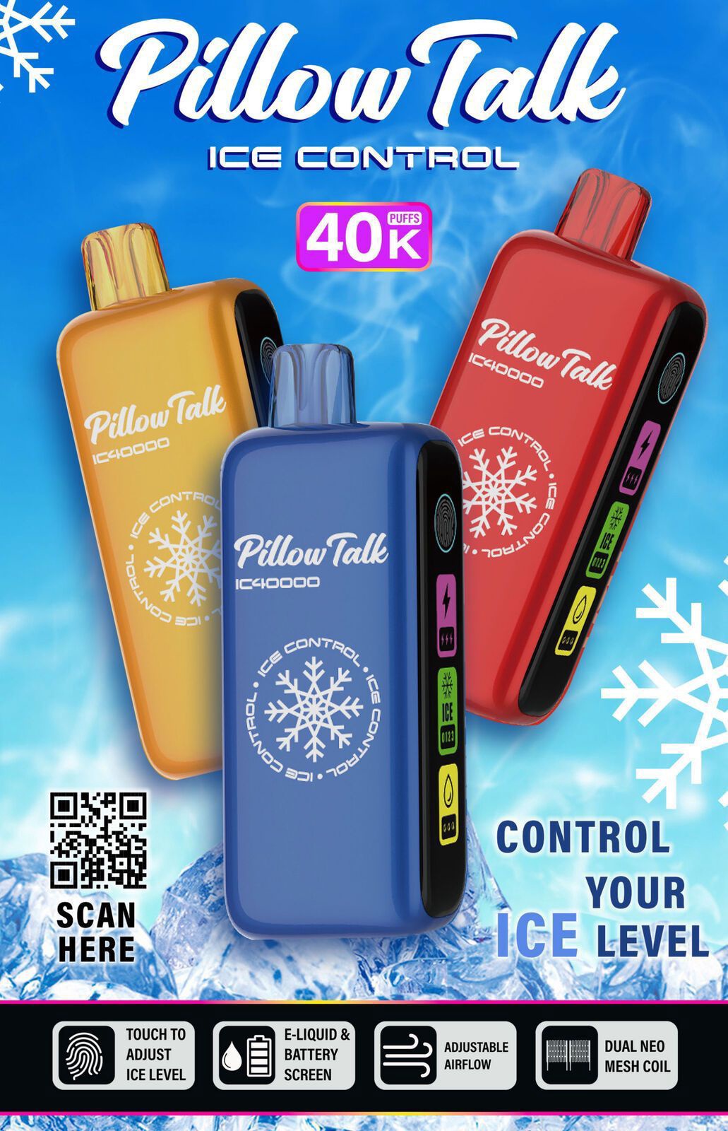 Pillow Talk l Ice Control l 40,000 Puffs