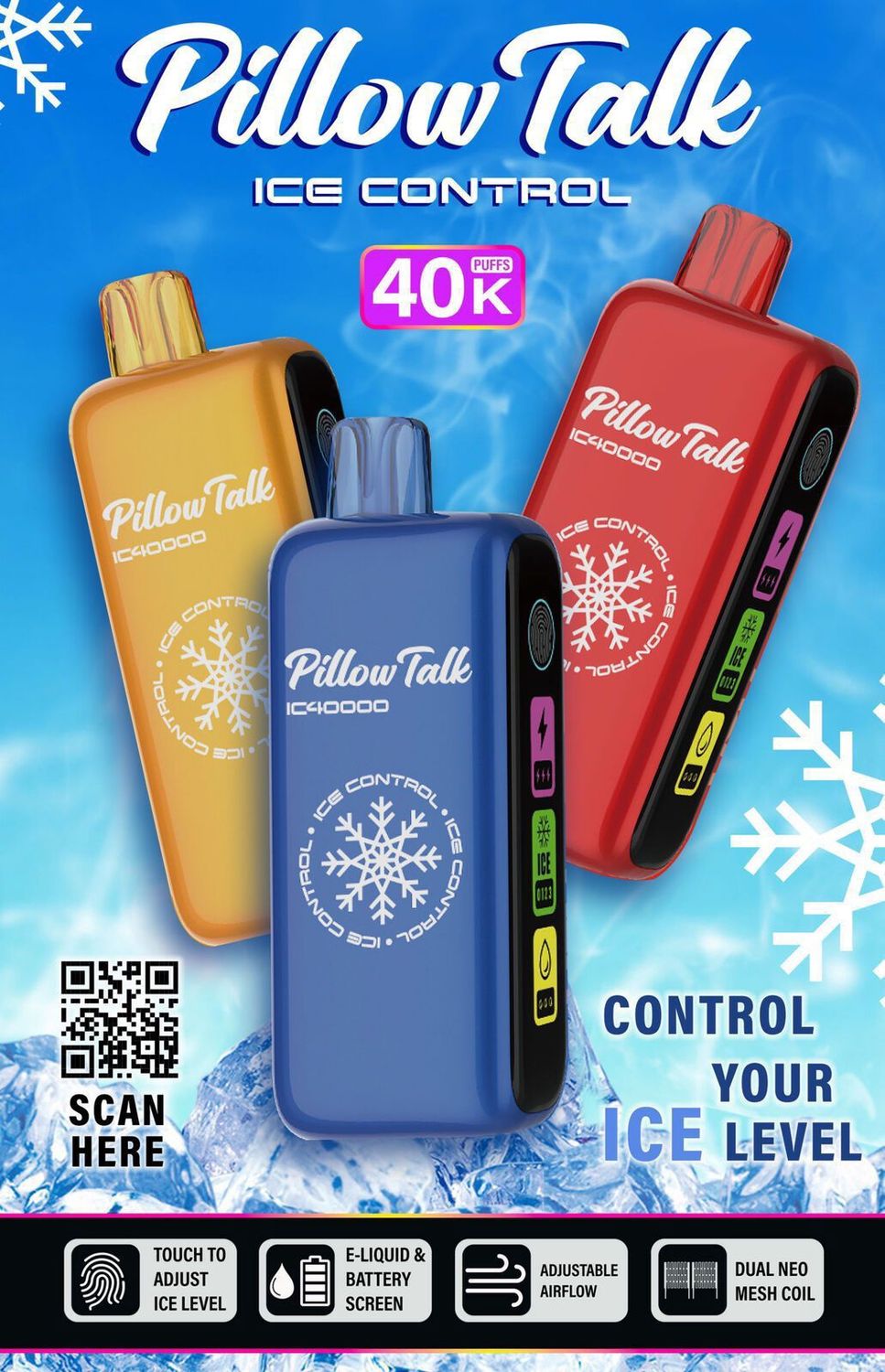 Pillow Talk l Ice Control l 40,000 Puffs