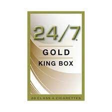 24/7 Gold King Box Cigarettes