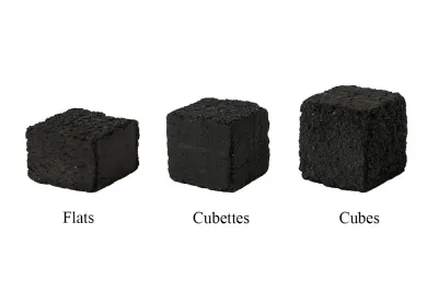 A Hookah John Production Titanium Cubettes | Small Cube Coconut Coals | 120 Cubettes per Box