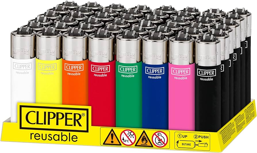 FLAMAGAS Clipper Reusable Lighter | Assorted Colors