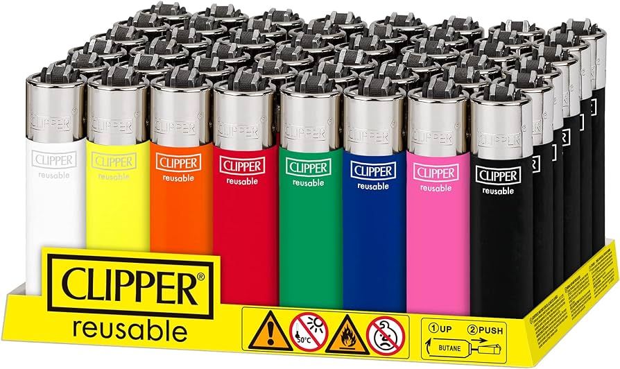 FLAMAGAS Clipper Reusable Lighter | Assorted Colors