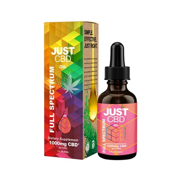 Just CBD Full Spectrum Oil Tincture 1000mg CBD | 1 fl oz (30mL)