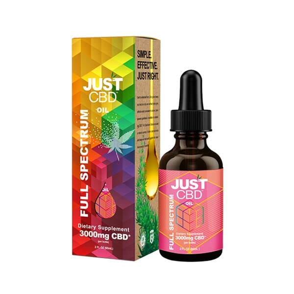 Just CBD Full Spectrum Oil Tincture | 2 fl oz (60mL) — 3000mg