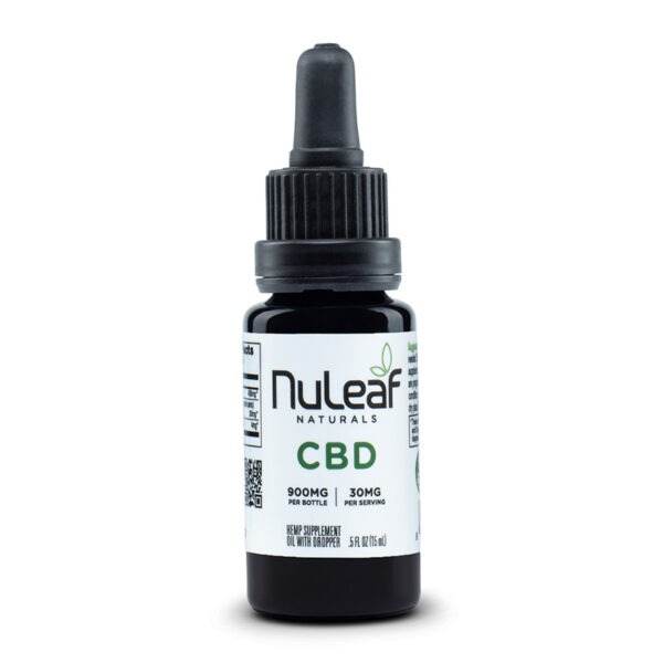 Nuleaf Naturals Full Spectrum CBD Oil | 900mg 15mL | 30mg per Serving