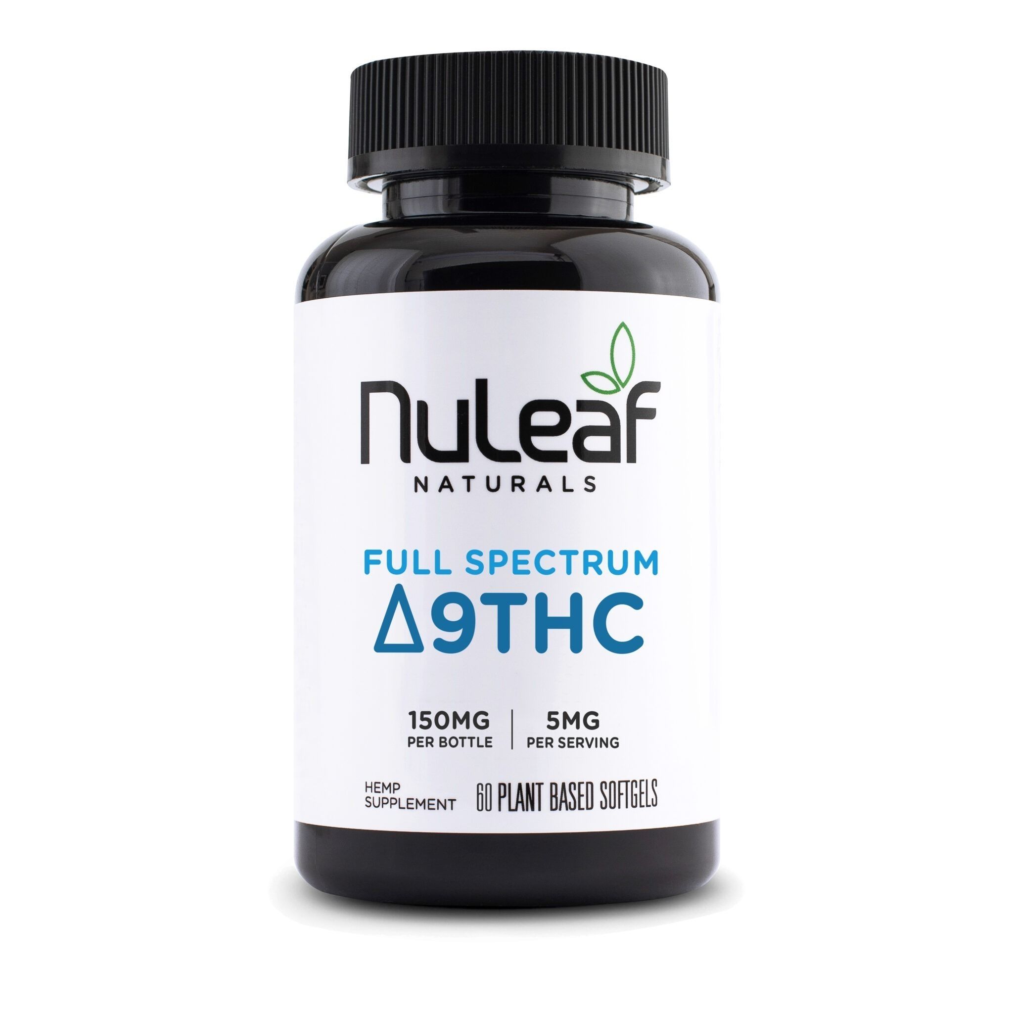 NuLeaf Naturals D9 THC Softgel | 150mg 60 ct | 5mg per Serving