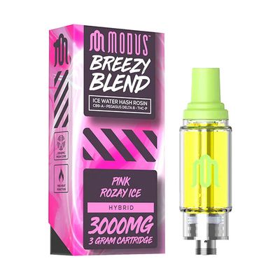 Modus Breezy Blend Ice Water Hash Rosin Cartridge | CB9-A + Pegasus D8 + THCP | 3g