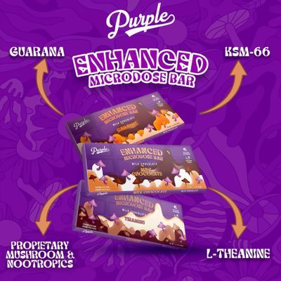 Purple Enhanced Microdose Chocolate Bar | 7200mg