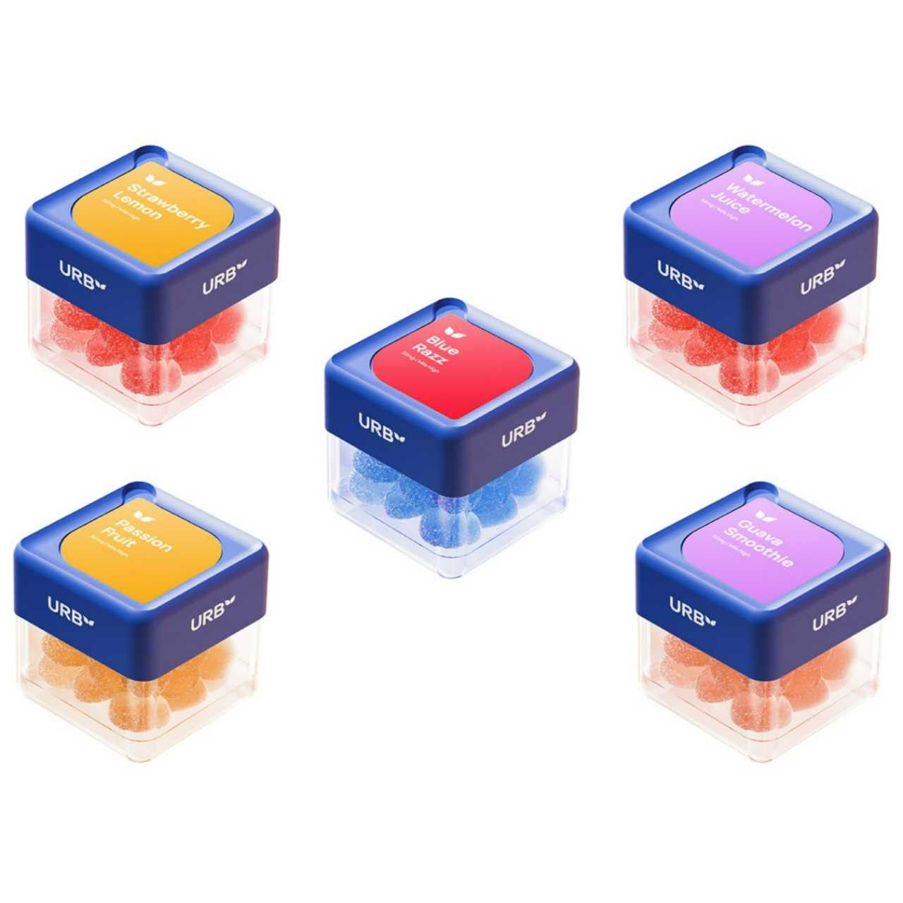 Urb Mile High Skybites THCP/Nano D9 Terpene Gummies | 50mg — Blue Razz (Sativa)
