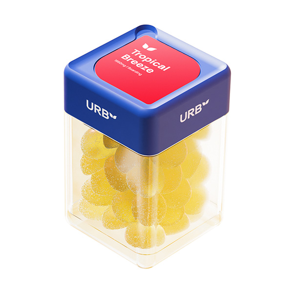 Urb Boarding Skybites Terpene Gummies | D9/CBD/CBG/CBC 1950mg | 30 Ct — Tropical Breeze (Sativa)