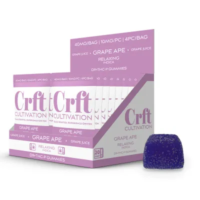 Crft Cultivation D9 + THCP Gummies | 40mg/Bag 4 Count