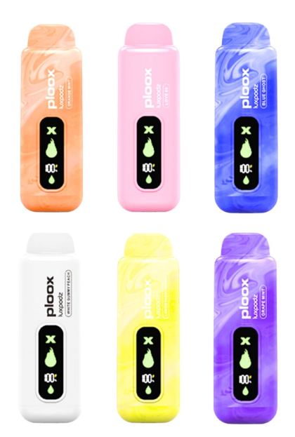 Ploox X Portable Hookah Disposables | 5mg | 15000 Puffs — Blue Razz Cotton Candy