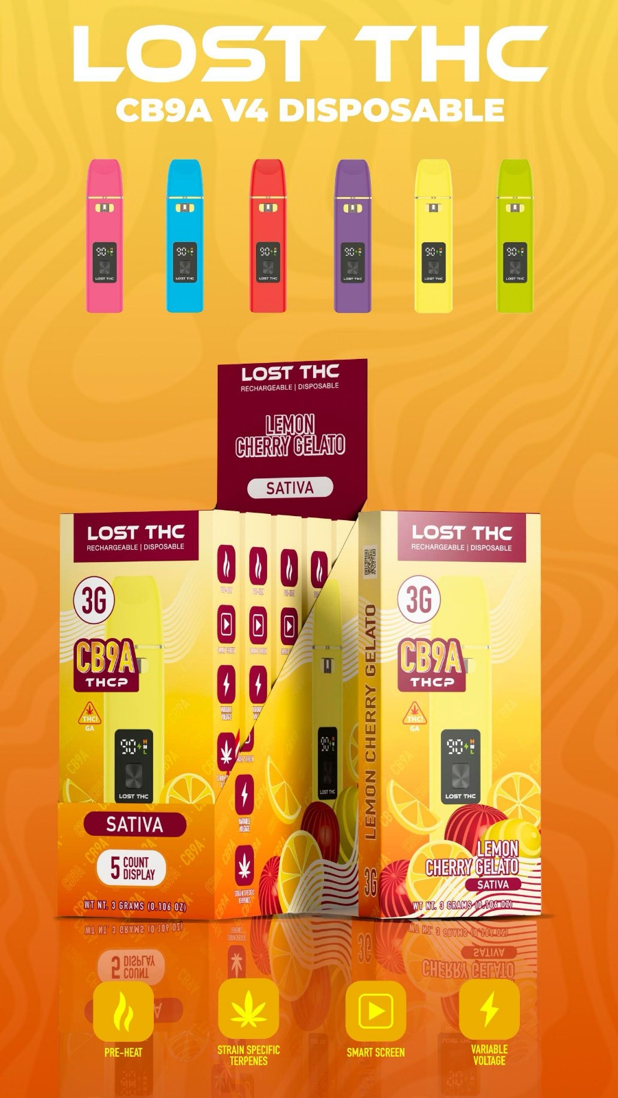Lost THC CB9A V4 Disposable l 3 Gram — Bloo Dream (Sativa)