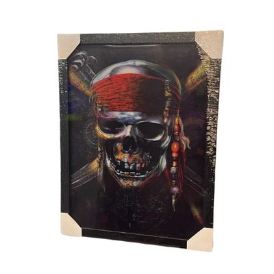Lenticular Wall Art Prints 3D Picture Poster | Pirate Skull