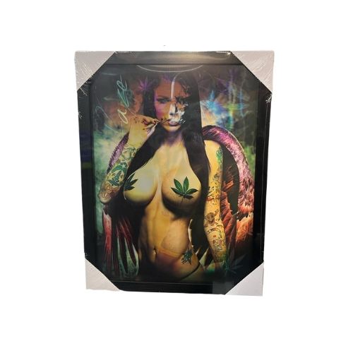 Lenticular Wall Art Prints 3D Picture Poster | Smoking Girl