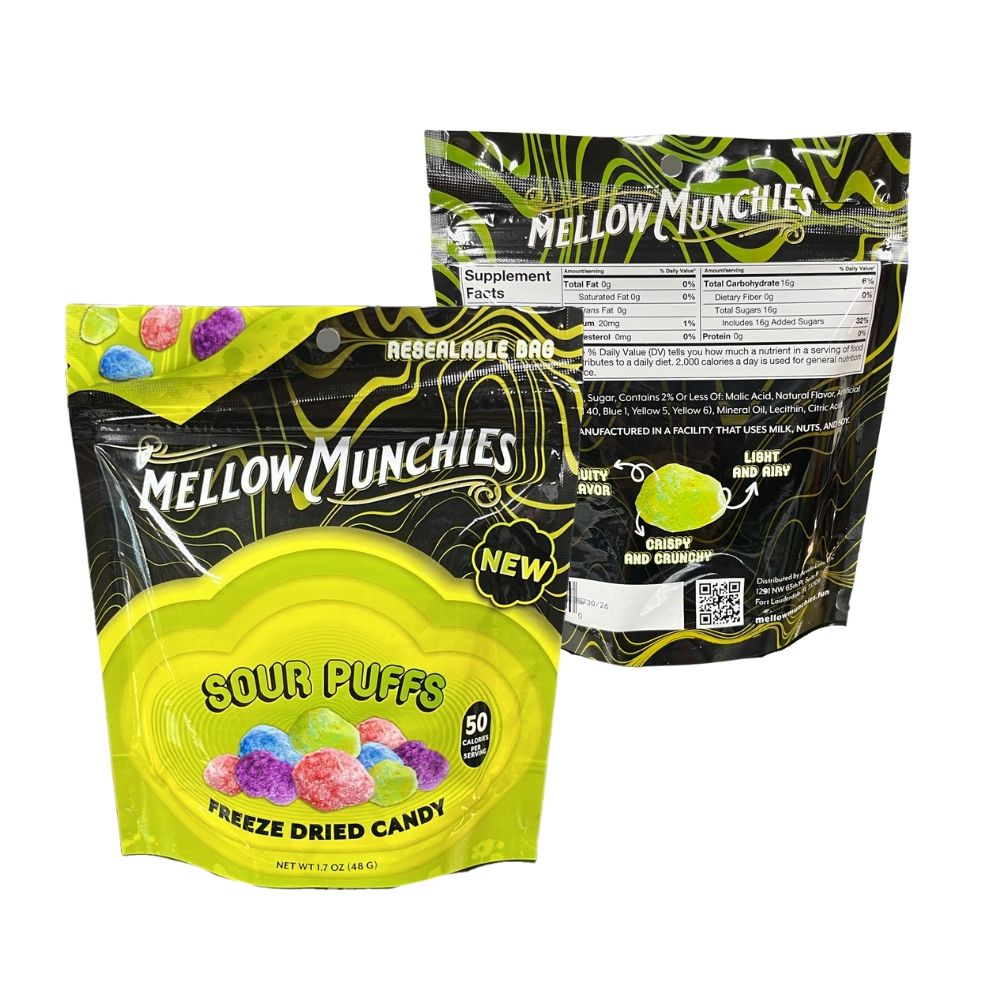 Mellow Munchies Freeze Dried Candy | Sour Puffs