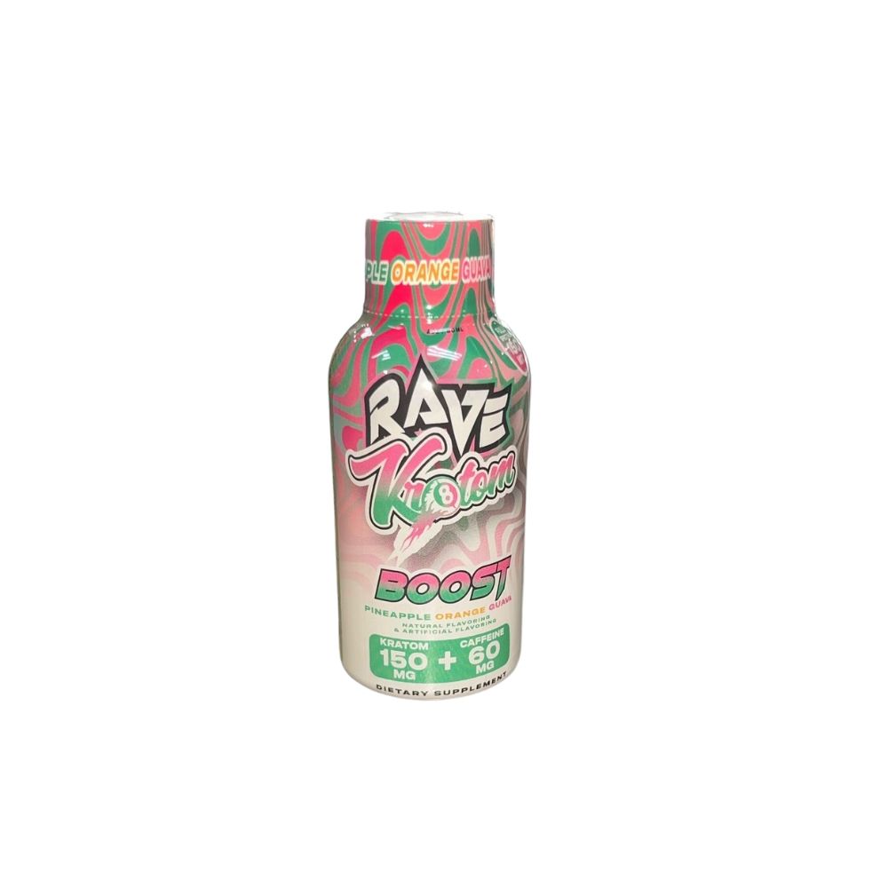 Rave Kr8tom | Double Shot | Boost | Pineapple Orange Guava