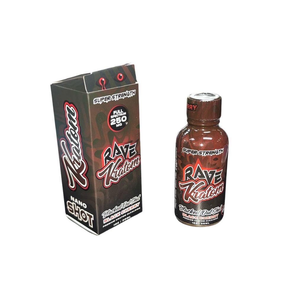 Rave Kr8tom - Blacked Out Shot - Black Cherry
