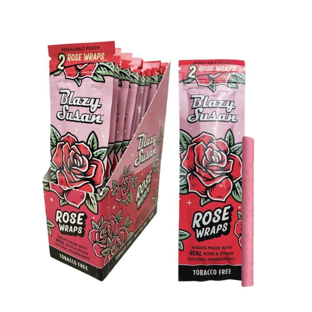 Blazy Susan Rose Petal Hemp Wraps | 2 Pack
