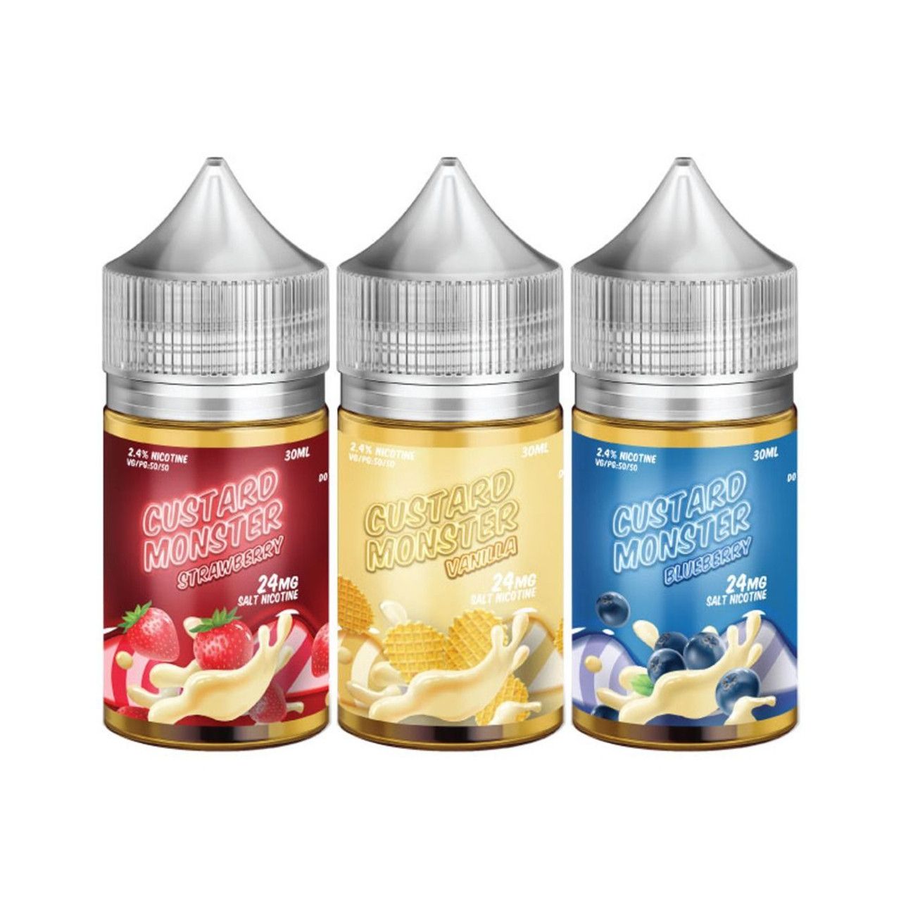 Custard Monster Salt Nic | 30ml — Blueberry / 24mg