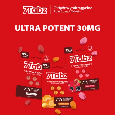7Tabz 7-Hydroxymitragynine Pure Extract Tablets | 30mg per Tablet | 4 Counts