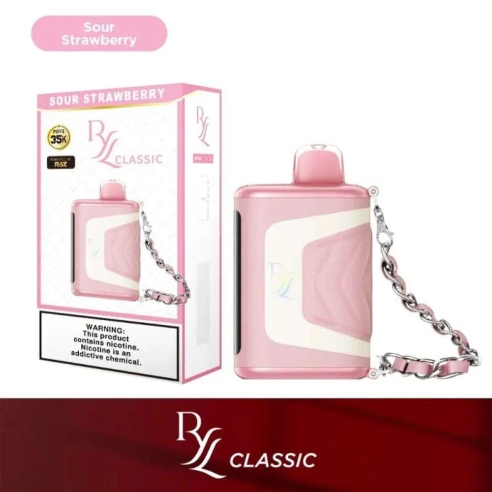 RYL Classic by RAZ 35k Disposable, Choose A Flavor: Sour Strawberry