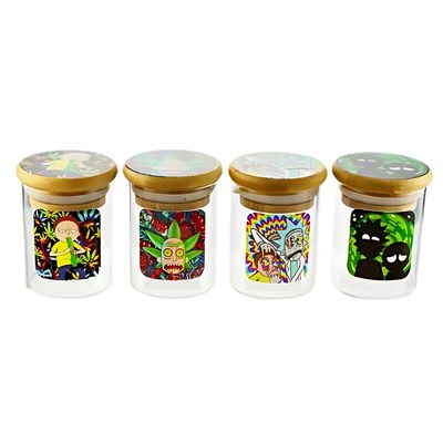 Rick &amp; Morty Jar with Bamboo Top Seal | Assorted