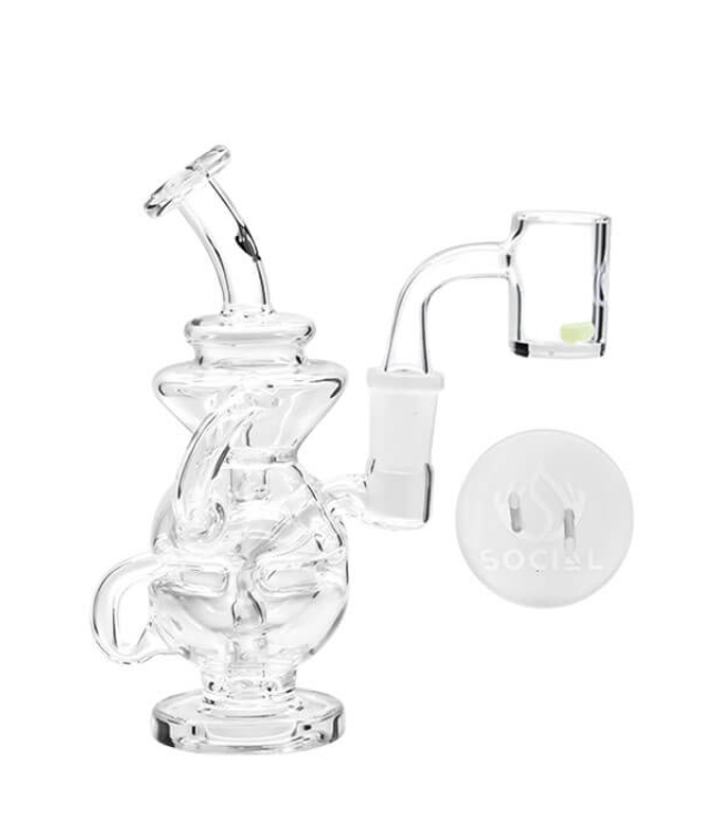 Social AEON Recycler Mini Rig Kit Waterpipe (A975) | 6.5 inch