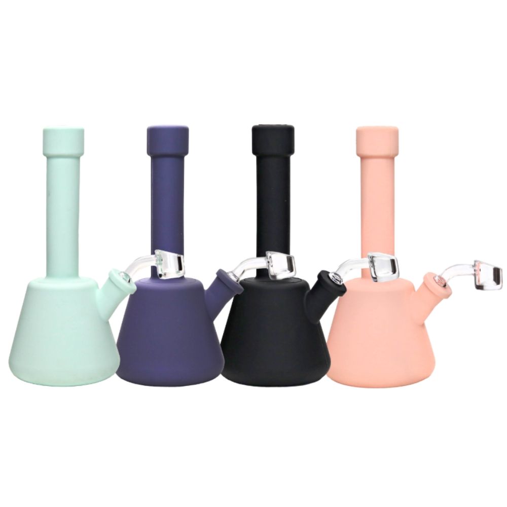 SILO GLASS Bell Shaped Silicone Waterpipe 8&quot;
