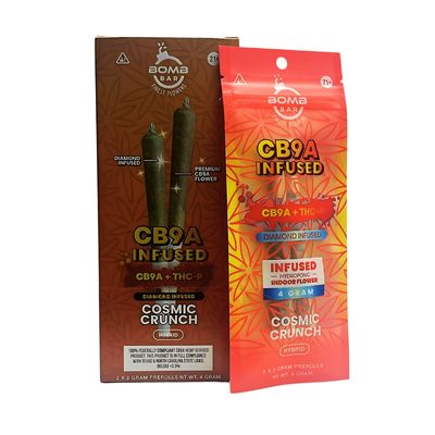 Bomb Bar Diamond Infused Prerolls | CB9A + THCP | 2pk