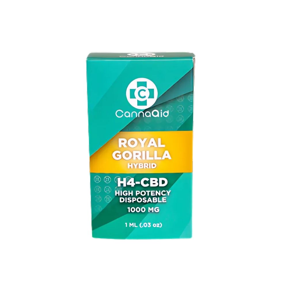 Canna Aid | H4-CBD High Potency Disposable | 1ml, Choose A Flavor: Royal Gorilla