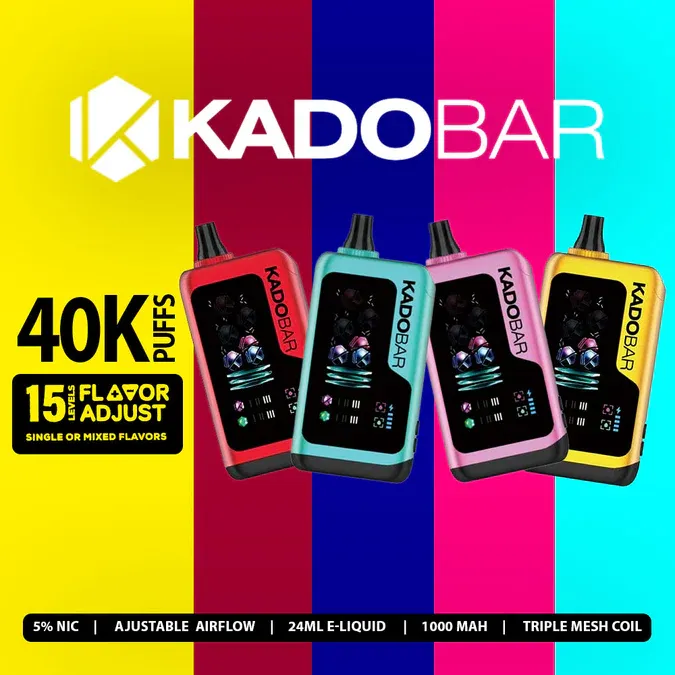 Kado Bar Flavor Adjust 5% 40000 Puffs Disposable — Blue Razz-Lemon Heads