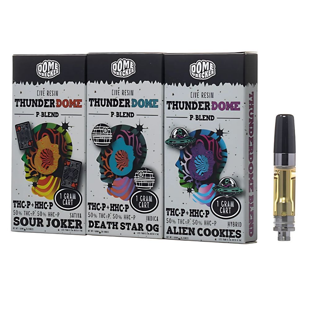 Thunder Dome | P-Blend | 1G Cartridge — Alien Cookie (Hybrid)