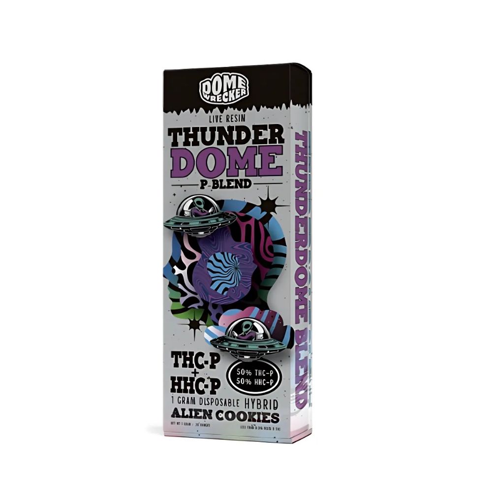 Thunder Dome | P-Blend |1G Disposable, Choose A Flavor: Alien Cookies (Hybrid)