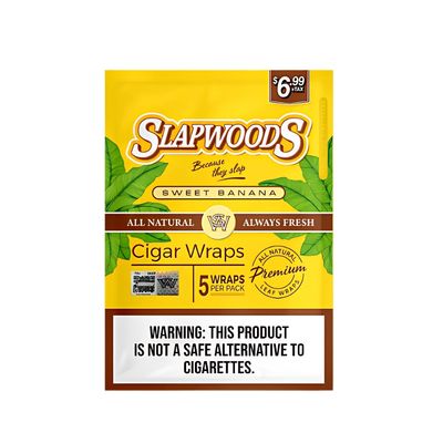 Slapwoods  Cigar Wraps | 5pk | Sweet Banana