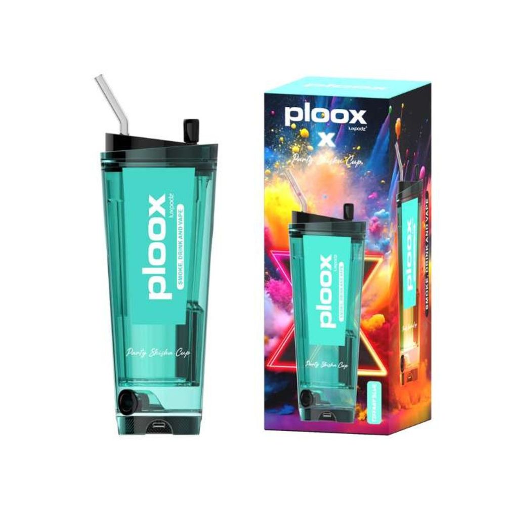 smoke drink and vape cup Ploox X Party Shisha Geek vape issues. : charger Flavors:Juicy Peach Ice
