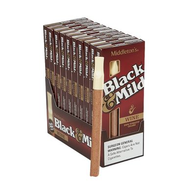 Black &amp; Mild Plastic Tip | Wine