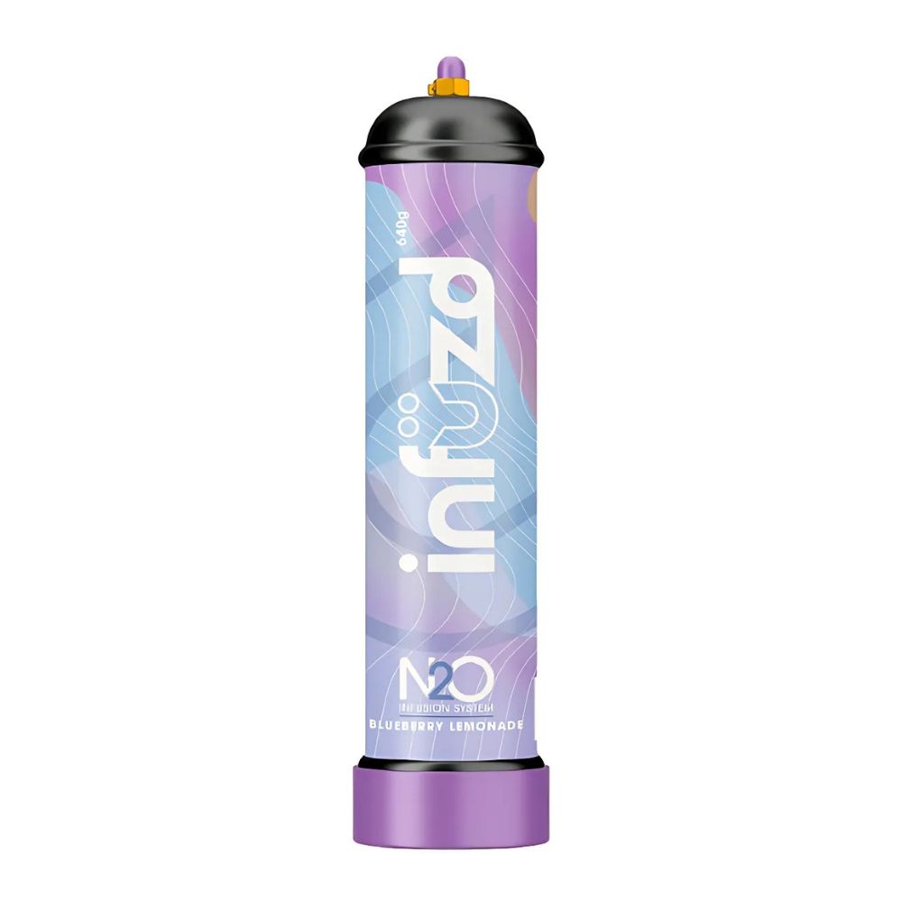 Infuzed N2O Infusion System Tank | 640 Gram, Choose A Flavor: Blueberry Lemonade