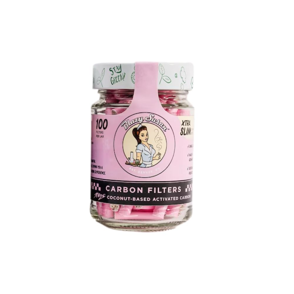 Blazy Susan Purize Carbon Filter Tips Xtra Slim, Choose Size: 100CT, Choose a Color: PINK