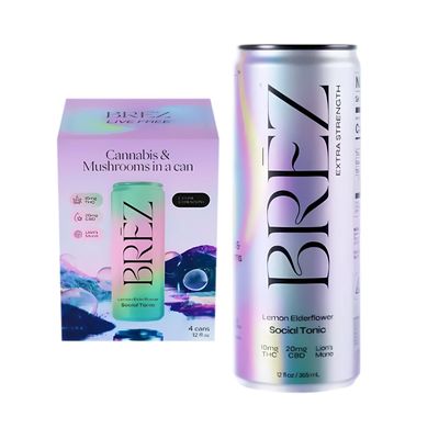 Brez | Extra Strength Cannabis &amp; Mushroom Infused Social Tonic