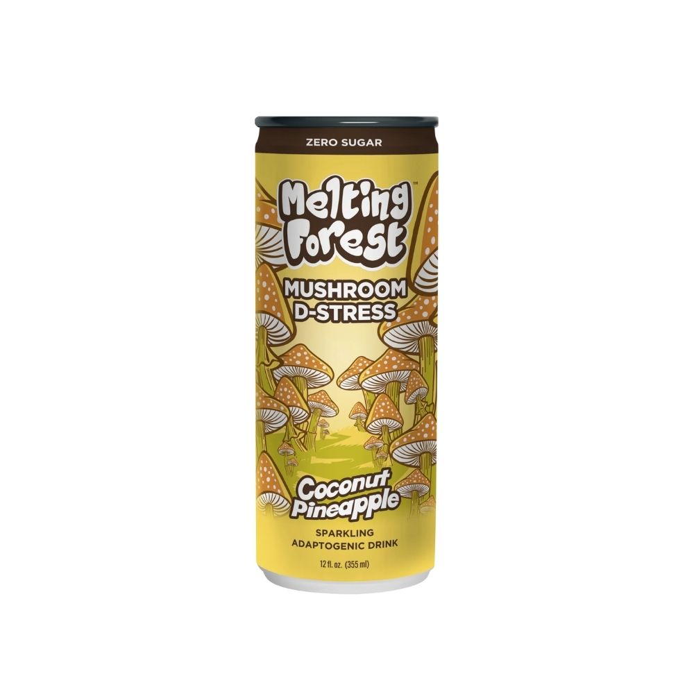 Melting Forest | Mushroom D-Stress Drink, 12 fl oz, Choose A Flavor: Coconut Pineapple