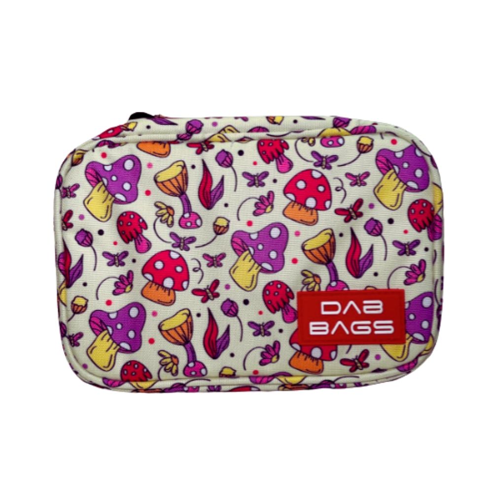 Smell Proof Mixed Designs Case Dab Bags, Choose a Design: BUTTERFLY WITH MUSHROOM