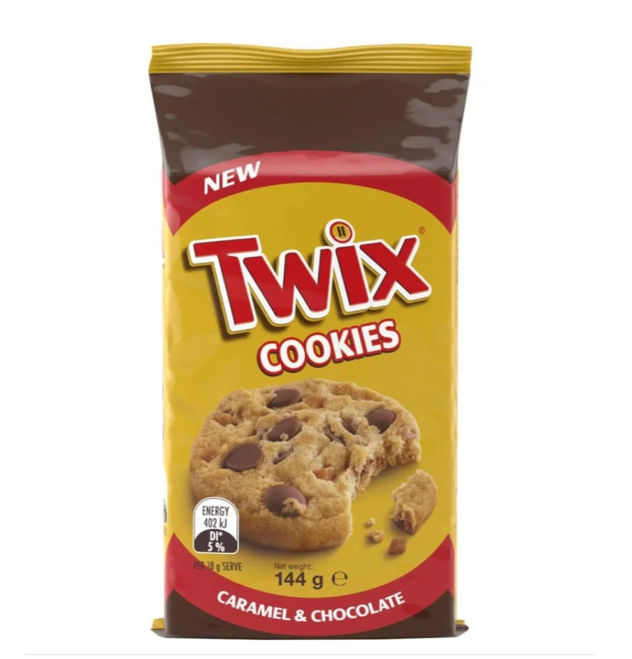 TWIX Cookies (UK) | 144 Grams | Caramel & Chocolate