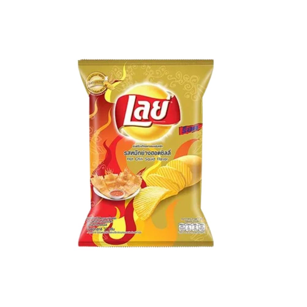 Lays (20% Extra) | 48 Grams, Choose A Flavor: HOT CHILLI SQUID