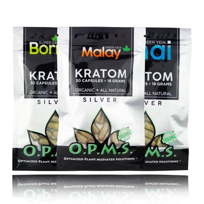 Kratom Capsules OPMS Silver