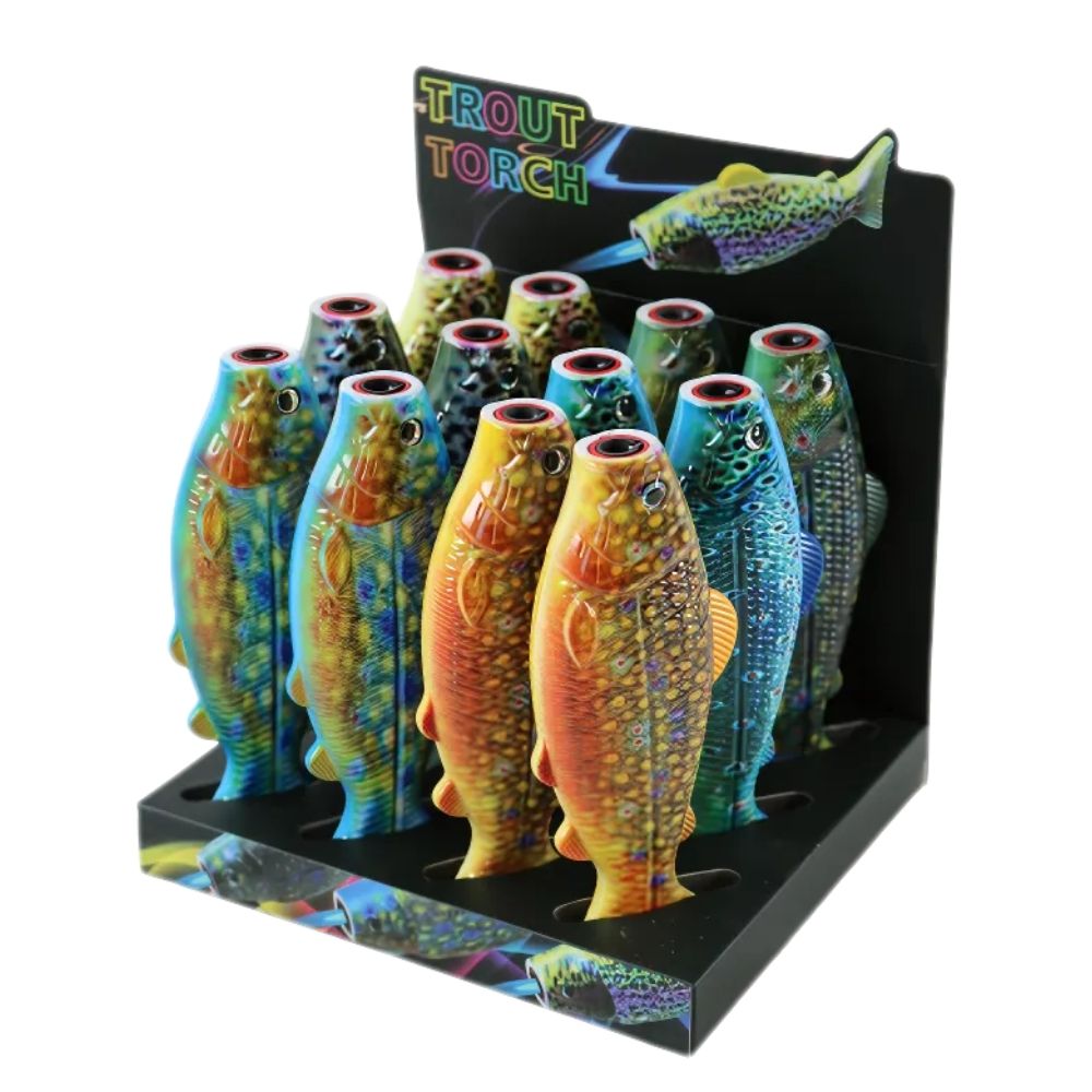 Techno Trout Fish Torch Lighters