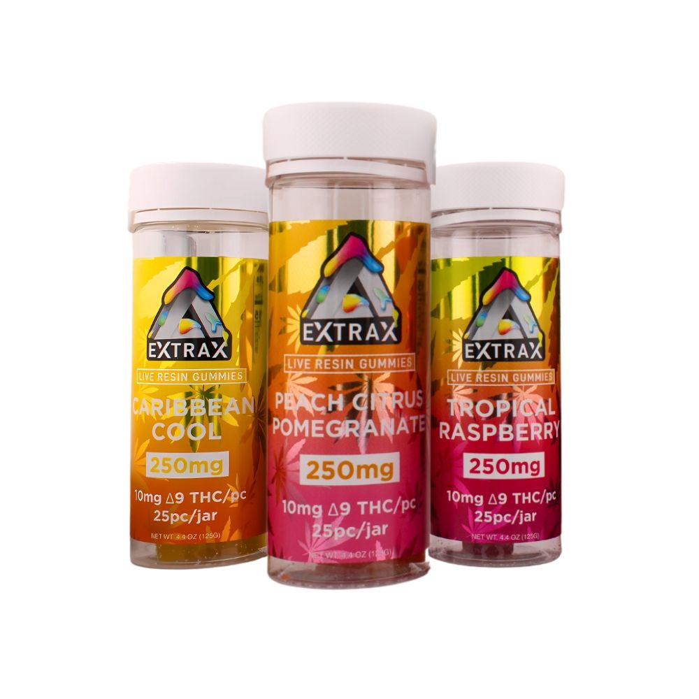 Delta-9 THC 250mg Gummies | Live Resin Series — Caribbean Cool