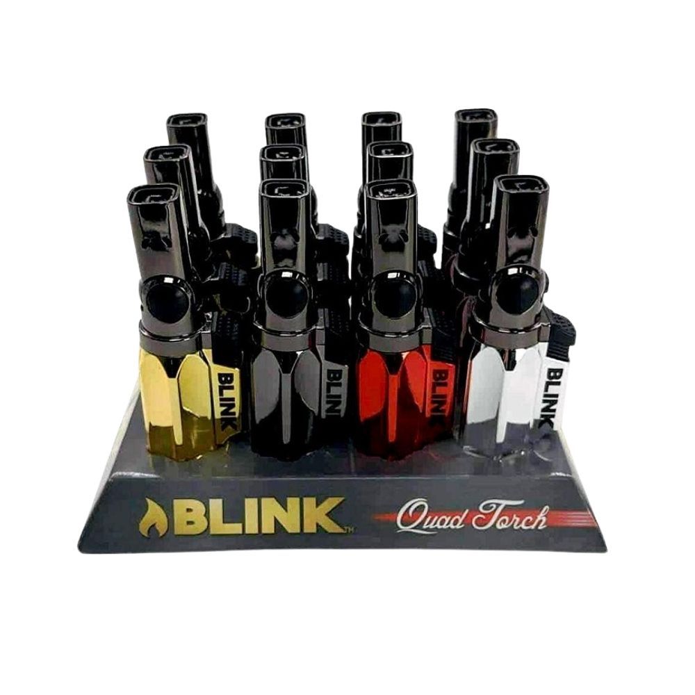 Blink Quad Flame Butane Torch — Black