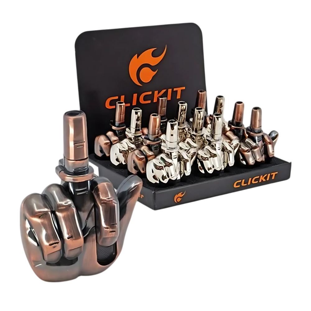 Click-It Torch | Middle Finger — Brass