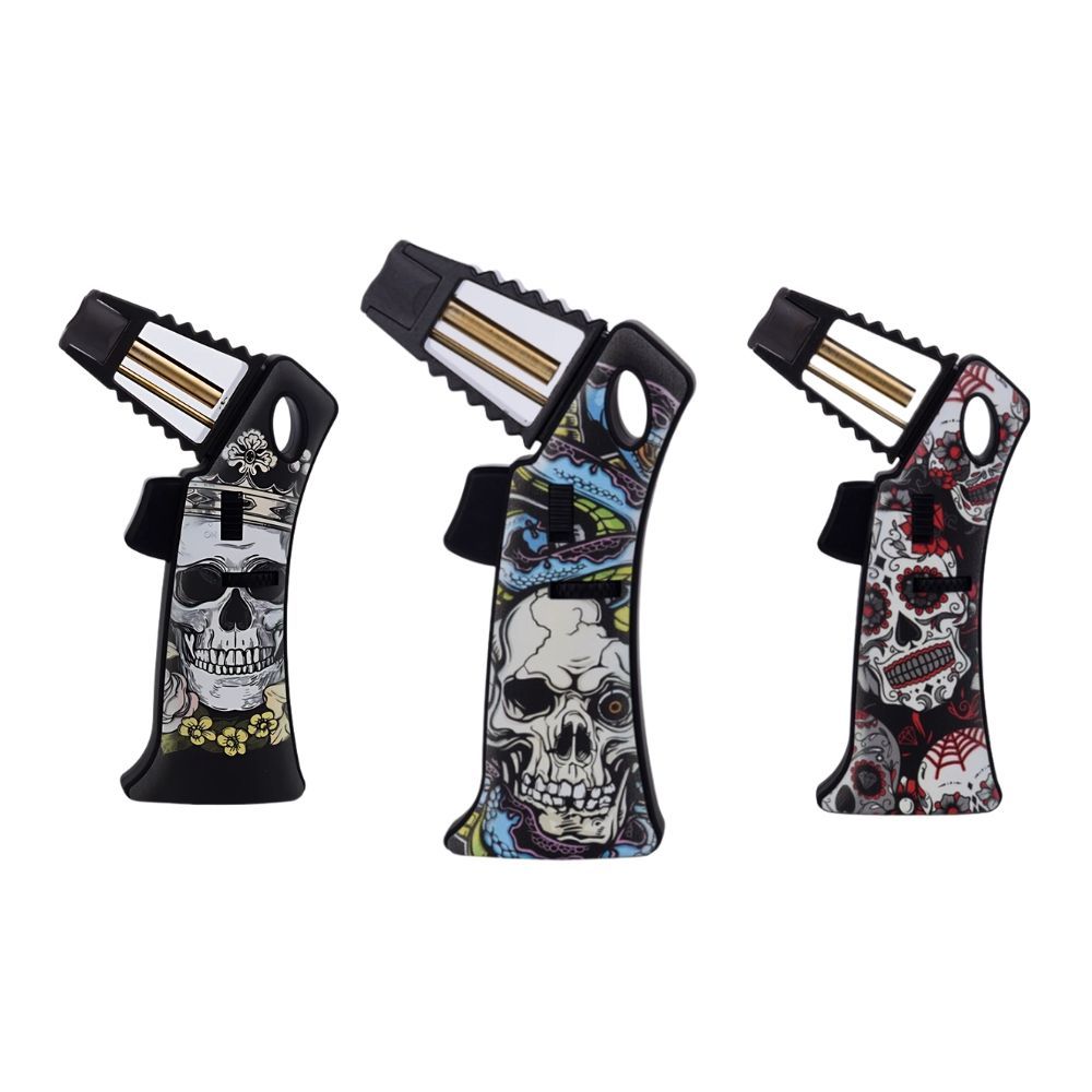Special Blue Avenger Skull Butane Torch — CRAZY SKULL